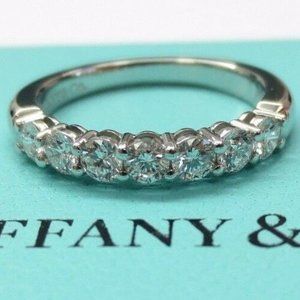 Tiffany Forever Embrace Shared Diamond Eternity Wedding Ring 0.57ct 3mm